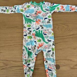 Simple Joys 2T Animal print Pajama Onesie